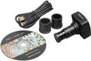 AmScope B100-3M Digital Compound Binocular Microscope, 40X-1000X Magnification, Brightfield, Tungsten Illumination, Abbe Condenser, Plain Stage, Includes 3MP Camera with Reduction Lens and Software by TinyTreasures Baby Boutique