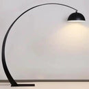 Prismatica | Half Arc Metal Floor Lamp with Brushed Finish | Modern Look for Living Room by CozyNest Decor