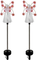 YWBL-WH 2PCS Angel Solar Lights LED Solar Garden Stake Lights Outdoor Garden Eternal Light Angel Decoration () by GreenHaven Gardens