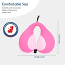 MOOB Kids Travel Pillow for Car Seat Kids Travel Neck Pillow U-Shape Car Seat Head Support Children Stroller Pillow Toddler Neck Pillow for Carseat Pink 3-12 Y/O by TinyTreasures Baby Boutique