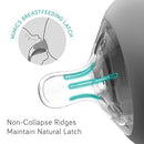 Nanobebe Flexy Silicone Baby Bottle, Anti-Colic, Natural Feel, Non-Collapsing Nipple, Non-Tip Stable Base, Easy to Clean 2-Pack, Gray, 5 oz by TinyTreasures Baby Boutique