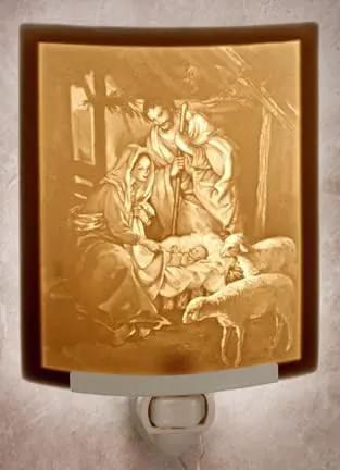 Nativity - Translucent Porcelain Lithophane Christmas Night Light, photo 4 of 4
