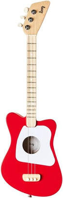 Loog Mini Acoustic kids Guitar for Beginners 3-strings Ages 3+ Learning app and lessons included Red by TinyTreasures Baby Boutique