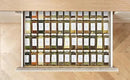 Spice Drawer Organzier,4 Tiers Bamboo Spice Rack Tray Insert for Cabinet Drawer Countertop, Kitchen Seasoning Storage Drawer Organization,14.57" Wide x 15.8" Deep （Hold UP To 32 Jars by CozyNest Decor