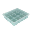 Baby Food Storage Silicone Cubes with Clip-On Lid Freezer Tray Baby Food Soups Purees Ice Easy and Safe Design Made in Korea (12 Ocean Blue) by TinyTreasures Baby Boutique