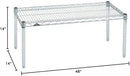 Omega Products Corporation 14" Deep x 48" Wide x 14" High Chrome Stationary Dunnage Rack by CozyNest Decor