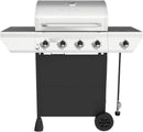 Nexgrill 4-Burner Propane Gas Grill with Side Burner, 52,000BTUs, 562 SQ. In. Cooking Space, BBQ Grill with Stainless Steel Lid & Control Panel for Outdoor Cooking, Patios, and More - 720-0925PA by GreenHaven Gardens