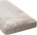 H.VERSAILTEX Velvet Stretch Individual Chaise Cover Sectional Couch Covers for L Shaped Sofa Both Left/Right Furniture Protector Seat Cushion Sofa Cover (1 Piece Chaise Cover, Oatmeal) by CozyNest Decor