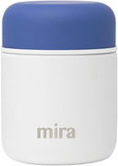 MIRA 9oz Insulated Food Jar Thermo for Hot Food & Soup, Compact Stainless Steel Vacuum Lunch Container - White by TinyTreasures Baby Boutique