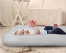 Baby Lounger for Newborn 0-18 Months, Bionic Design Infant Floor Seats & Loungers for Home and Travel, Soft Organic Cotton Baby Lounger, Newborn Babies Shower Gifts by TinyTreasures Baby Boutique