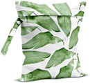 Wet Bag, Wet Dry Bag, Wet Bag for Swimsuit, Travel, Beach, Pool, Diapers, Dirty Yoga Gym Clothes, Makeup Bag, Waterproof Tropical Palm Leaves Decor Jungle Palm Leaf Favors by TinyTreasures Baby Boutique