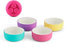 Elk and Friends Kids Porcelain Bowls with Silicone Suction Sleeve | Kids/Toddler/Baby Feeding | Microwave & Dishwasher Safe | Non slip | Cereal/Soup/Snack Dishes & Dinnerware by TinyTreasures Baby Boutique
