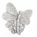 NAT & Jules Animal Character Shaped Dimensional Indoor Outdoor 11 inch Cast Resin Decorative Garden Stepping Stone, Patio, Walkway Sculpture Yard Art, Stone Grey Dragonfly by CozyNest Decor