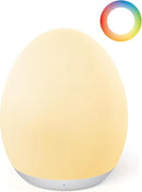 JolyWell Night Light for Kids, Baby Egg Light with 7 Colors Changing Mode & Stepless Dimming, Nursery Night Lamp BPA Free,Rechargeable Egg Night Light for Breastfeeding 1h Timer & Touch Control by TinyTreasures Baby Boutique