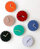 Stephanie Imports Modern Minimalist Teal & Yellow Wall Clock by CozyNest Decor