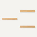 Amazon Basics Wood Floating Wall Shelves, Pack of 3, Pine, 15.8" x 5" x 1.8" by CozyNest Decor