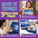 – 3 Month Subscription | 3 Science Kits, 9 Total Hands-On STEM Projects | Educational Building Learning Toys & Activities for Kids Ages 7-12 | Boys & Girls Gift by TinyTreasures Baby Boutique