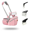 Baby Hip Seat Carrier Baby Waist Stool for Child Infant Toddler with Adjustable Strap Buckle Pocket Soft Inner Huge Storage (Pink) by TinyTreasures Baby Boutique