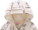 TUIJI Toddler Boys Girls Cartoon Print Zip Jacket Hooded Trench Lightweight Kids Coats Windbreaker Outdoor Cute Dust Coats by TinyTreasures Baby Boutique