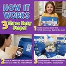 – 3 Month Subscription | 3 Science Kits, 9 Total Hands-On STEM Projects | Educational Building Learning Toys & Activities for Kids Ages 7-12 | Boys & Girls Gift by TinyTreasures Baby Boutique