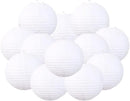 Chinese Style Paper Lanterns, Set of 12, Suitable for Party Decoration (White, 12in) by GreenHaven Gardens
