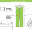 3D Door Stickers Murals - Stairs - Peel and Stick - Waterproof & Washable - Matt Finish - Modern Style - White - 33.9" x 78.7"