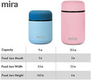 MIRA Insulated Food Jar Thermo for Hot Food & Soup, Compact Stainless Steel Vacuum Lunch Container for Meals To Go - 13.5 oz, Teal by TinyTreasures Baby Boutique