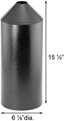 Set of 2 Audubon Torpedo Squirrel Baffles - Black Steel, 6" Diameter Each, Protect Bird Feeders on Poles by CozyNest Decor
