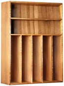 Silverware Organizer Kitchen Drawer Organizer Utensil Organizer Acacia Silverware Holder Cutlery Organizer in Drawer Flatware Organizer Tray(7 slots, Acacia by CozyNest Decor