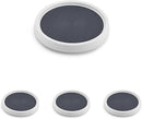 Copco Non-Skid Pantry Cabinet, 9-Inch, White/Gray (Pack of 4) by CozyNest Decor
