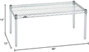 Omega Products Corporation 12" Deep x 48" Wide x 14" High Chrome Stationary Dunnage Rack by CozyNest Decor