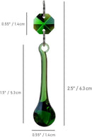 12pcs Raindrop Crystal Chandelier Prisms Parts, Hanging Crystals Beads for Chandeliers, Home Decoration by GreenHaven Gardens