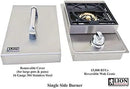 Lion Premium Grills 32-Inch Liquid Propane Grill L75000 with Single Side Burner, Eco Friendly Refrigerator, Door and Drawer Combo with 5 in 1 BBQ Tool Set Best of Backyard Gourmet Package Deal by GreenHaven Gardens