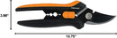 Fiskars Floral Pruning Shears - Plant Cutting Scissors/Garden Clippers For Deadheading and Working with Flowers - Black/Orange by GreenHaven Gardens