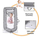 Lounger for Newborn, Newborn Lounger for 0-24 Months, Breathable & Portable Infant Nest - Soft Infant Floor Seat Cover for Travel (Crown) by TinyTreasures Baby Boutique