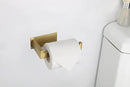 Toilet Paper Holder, Self Adhesive Tissue Holder Stainless Steel Rustproof Paper Roll Holder, No Drilling Easy to Install, Toilet Paper Rack Suitable for Office, Bathroom (Brushed Gold) by CozyNest Decor
