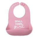 Bella Tunno Baby Bib for Eating, Waterproof Silicone Bib with Large Food Catcher, Adjustable Fit for Babies 4-12 months & Toddlers 1-3 Years, Boys & Girls, Small Town Girl by TinyTreasures Baby Boutique
