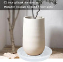 Plant Saucer 6 Pack of 14 inch, Clear Plastic Flower Plant Pot Saucer, Heavy Duty Plant Drip Trays Saucers for Indoor, Plant Water Tray for Planters by GreenHaven Gardens