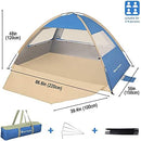 Gorich Beach Tent Sun Shelter for 3/4-5/6-7/8-10 Person with UPF 50＋ UV Protection, Lightweight & Easy Setup Beach Shade Canopy, Portable Beach Shade Tent Beach Cabana by TinyTreasures Baby Boutique