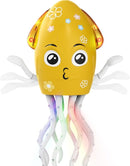 Dancing Octopus Toy Electric Crawling Baby Toy with Lights & Music Tummy Time Octopus Toy | DIY Expressions, Obstacle Avoidance | for Boys and Girls Party Gift Birthday, Christmas (Yellow) by TinyTreasures Baby Boutique