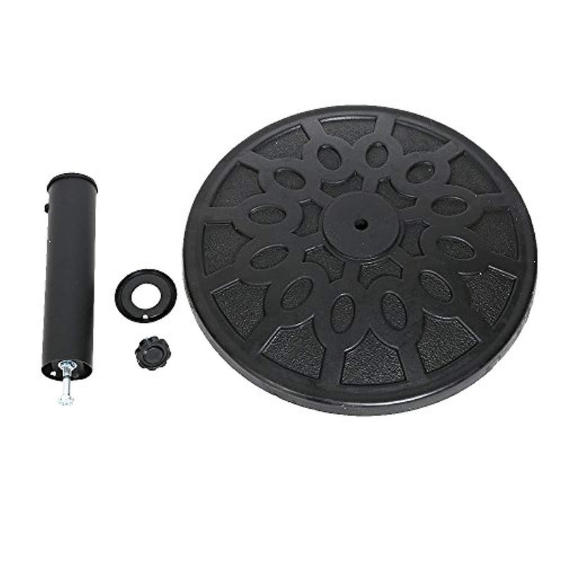 17-Inch Round Heavy Duty Outdoor Patio Umbrella Base Stand, Black