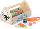 Wooden Tool Toy Toolbox Toddler Educational Construction Kids Toys Play Accessories Set Creative Gift for 3 Year Olds and Up Boys Girls by TinyTreasures Baby Boutique