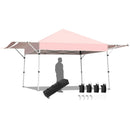 17 Feet x 10 Feet Foldable Pop Up Canopy with Adjustable Instant Sun Shelter by LJGDeals