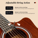 41 Inch Full Size Acoustic Guitar with Sapele Body Strap Picks by LJGDeals