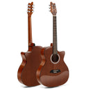 41 Inch Full Size Acoustic Guitar with Sapele Body Strap Picks by LJGDeals