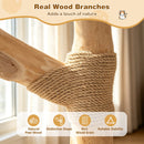 41-Inch Cat Tower with Real Wood Branches & Scratching Posts