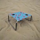 Neso Portable Beach Table with Cup Holders, Cell Phone Pockets, Lightweight for Picnics and Parks (Flamingos) by GreenHaven Gardens