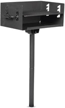 Ash & Ember Park-Style Grill, 384 Sq. In Jumbo Charcoal Grill, Single Post Outdoor Cooking Backyard BBQ, Camp Grilling Barbecues by GreenHaven Gardens