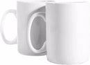 30oz Super Large Ceramic Coffee Mugs Large Handles Set of 2 (White) by CozyNest Decor