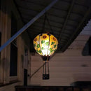 2PCS Solar Hot Air Balloon Lanterns with Flame with Shepherd's Hooks, Glass Hanging Flickering Lights Outdoor Waterproof for Garden Tree Yard Patio Mother's Day Gift, 18" H Sunflower by GreenHaven Gardens